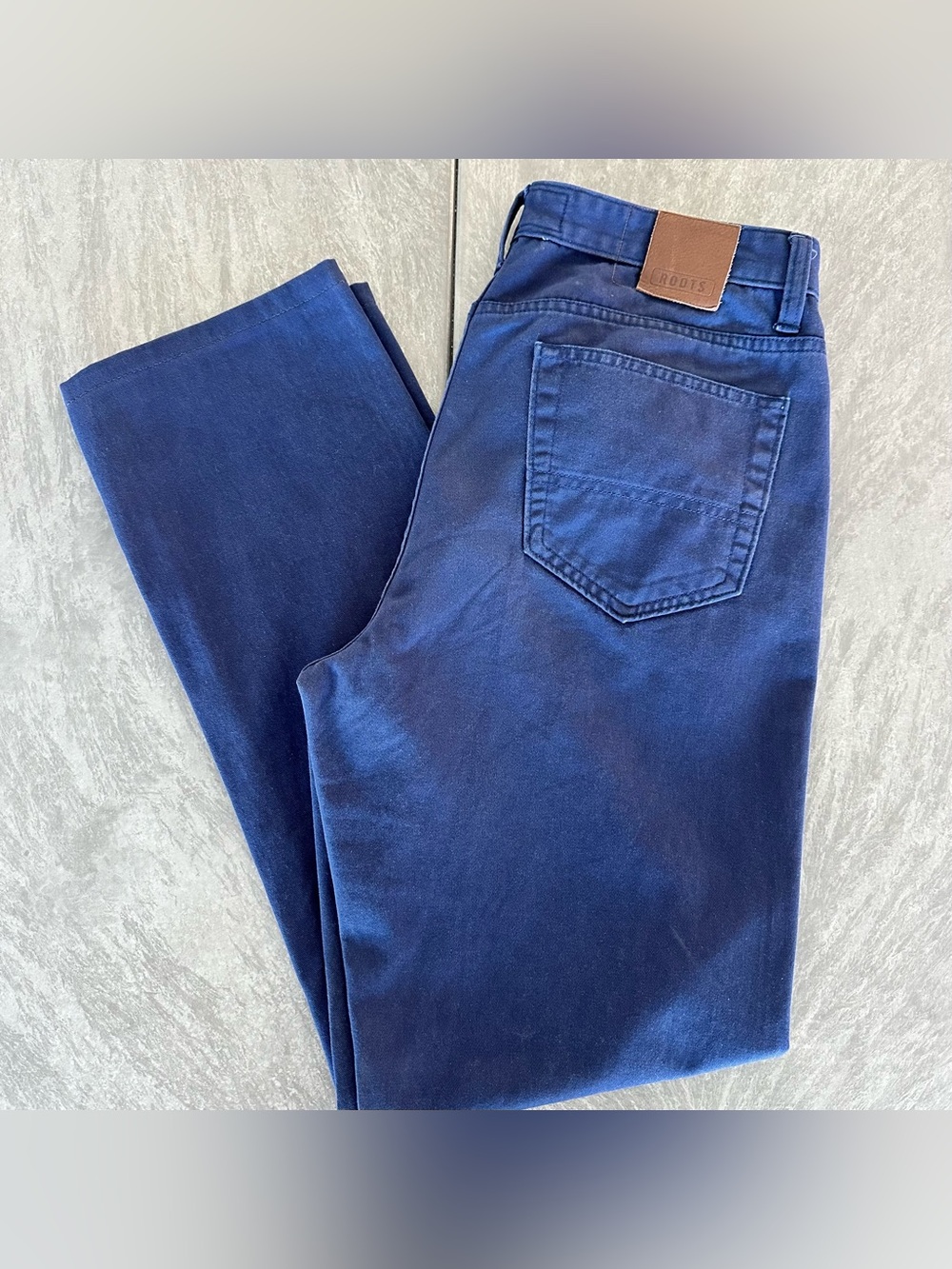 Roots Straight 5 Pocket Jeans in Deep Navy